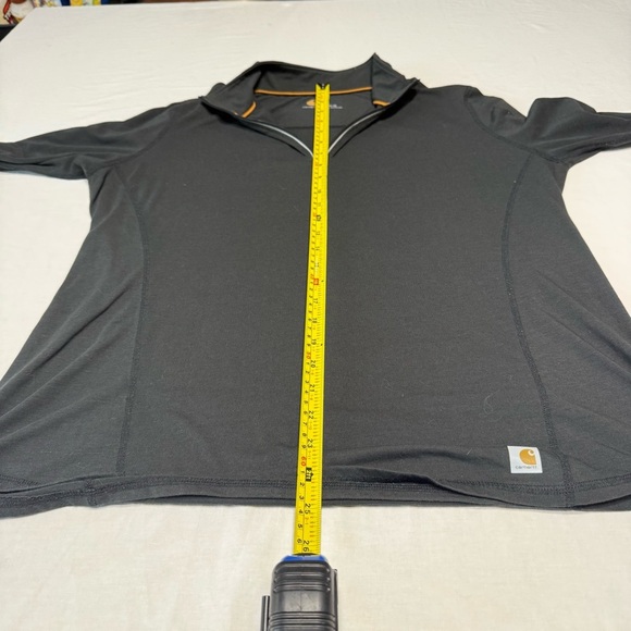 Carhartt Force Sweatshirt Womens Medium Black 1/4 Zip Pullover - Picture 7 of 9